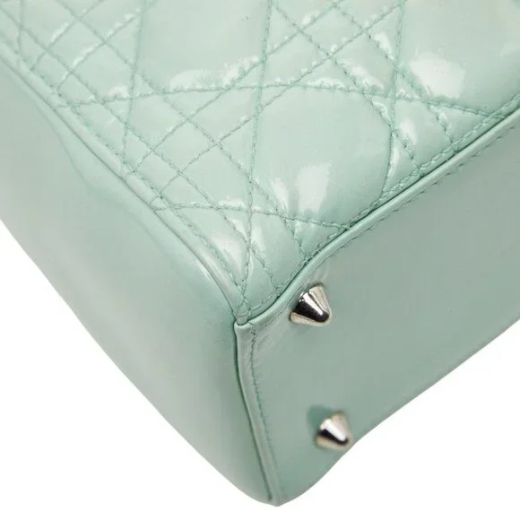 Dior Cannage 2-Way Shoulder Bag Mint Green - Picture 7 of 10